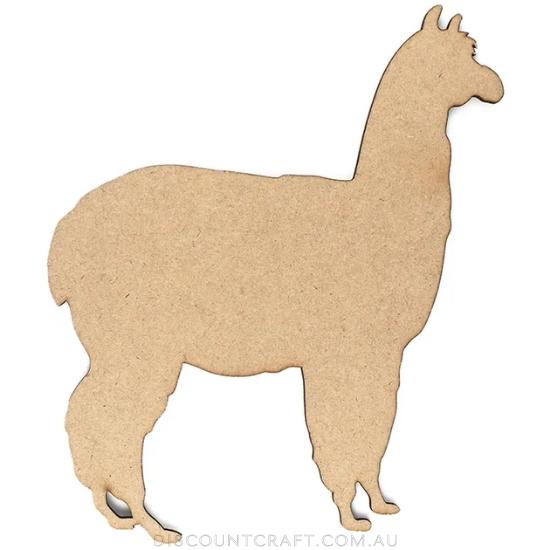 Wooden Llama 14cm Natural