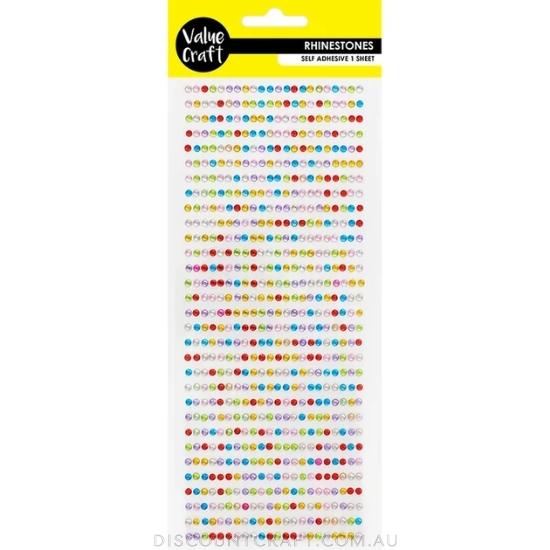 Rhinestone Sheet 3mm - Multi Colours