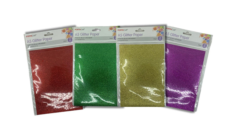 A5 Glitter Paper