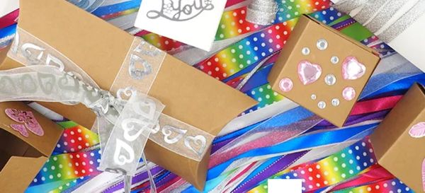 DIY Cardboard Box Gift Boxes With Lace Ties