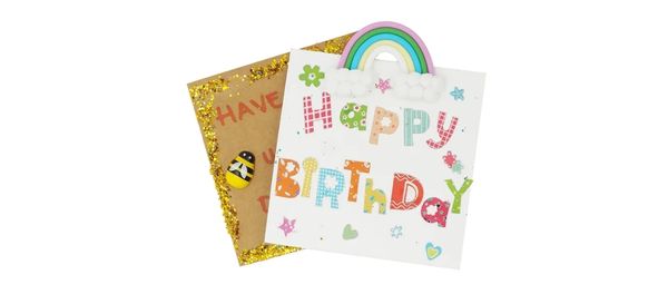  Tie Dye Greeting Card with Envelope for Birthday
