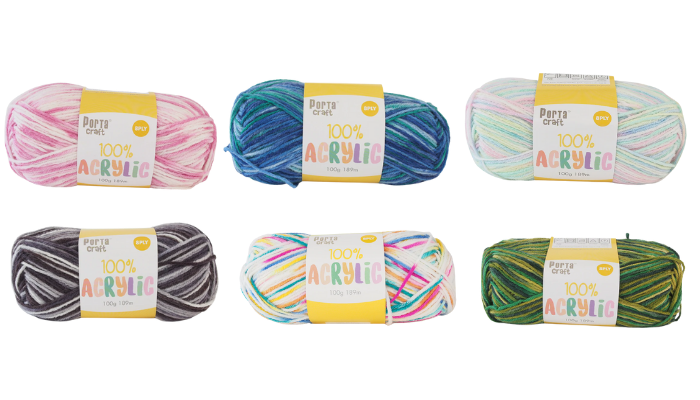 Acrylic Yarn - Multi Colours