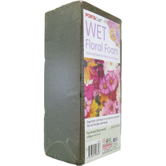 Wet Floral Foam Block (23x11x8cm)