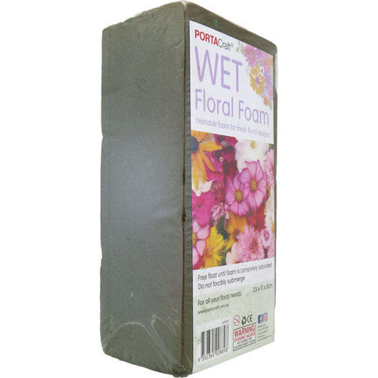 Wet Floral Foam Block (23x11x8cm)