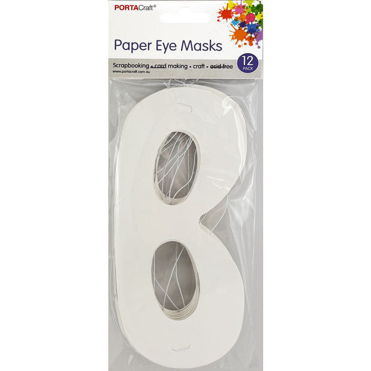 Porta Craft paper eye masks for crafting