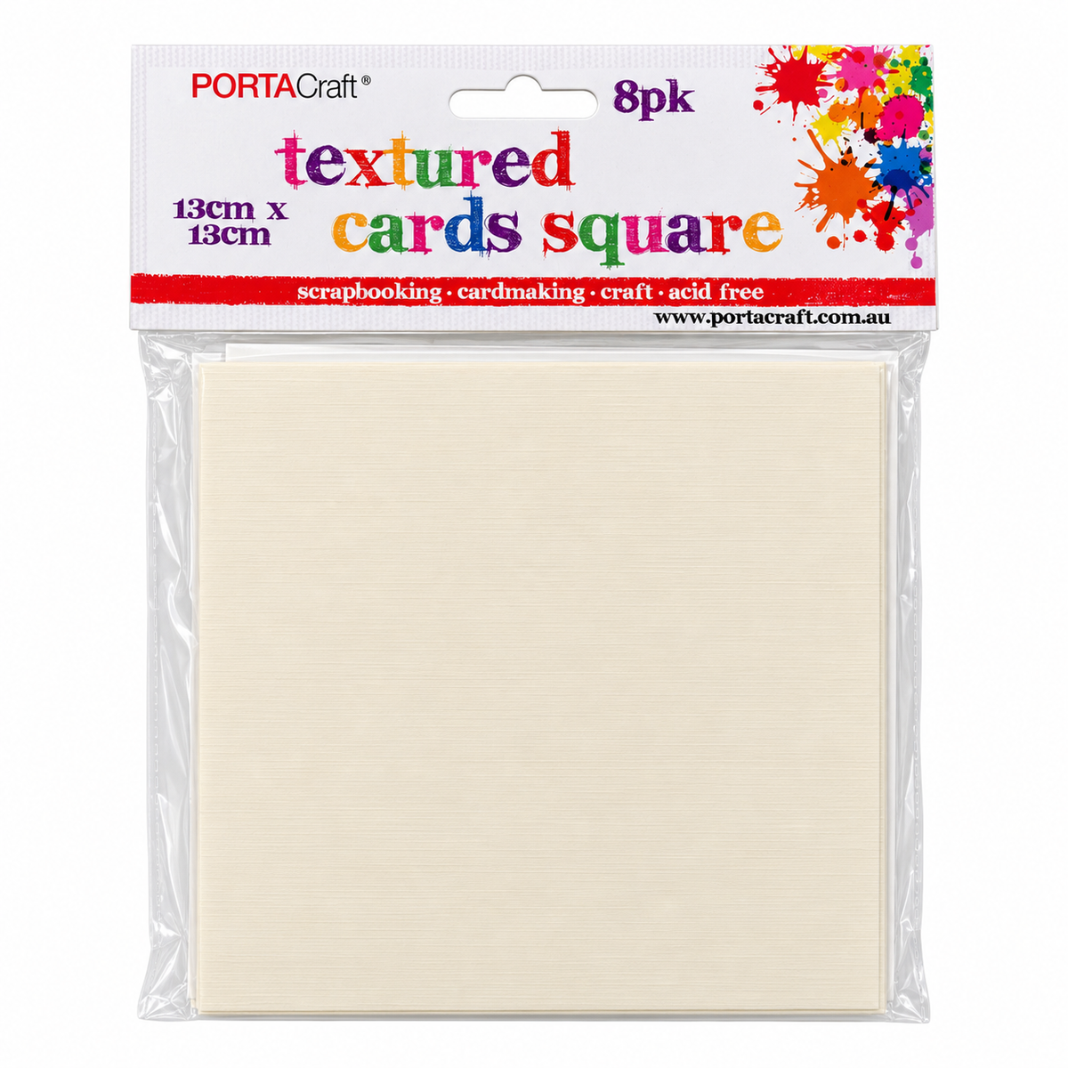Ivory Square Blank Greeting Cards with Texture