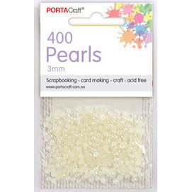 Pearls 3mm 400pc - Pearl Colour