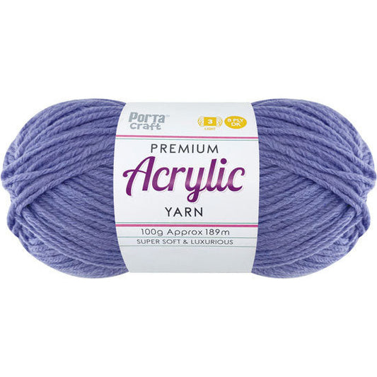 Acrylic Yarn 100g 189m 8ply - Lavender