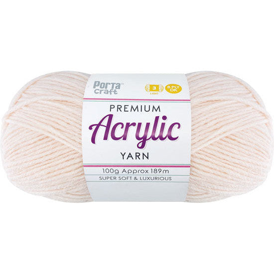 Acrylic Yarn 100g 189m 8ply - Cotton Candy