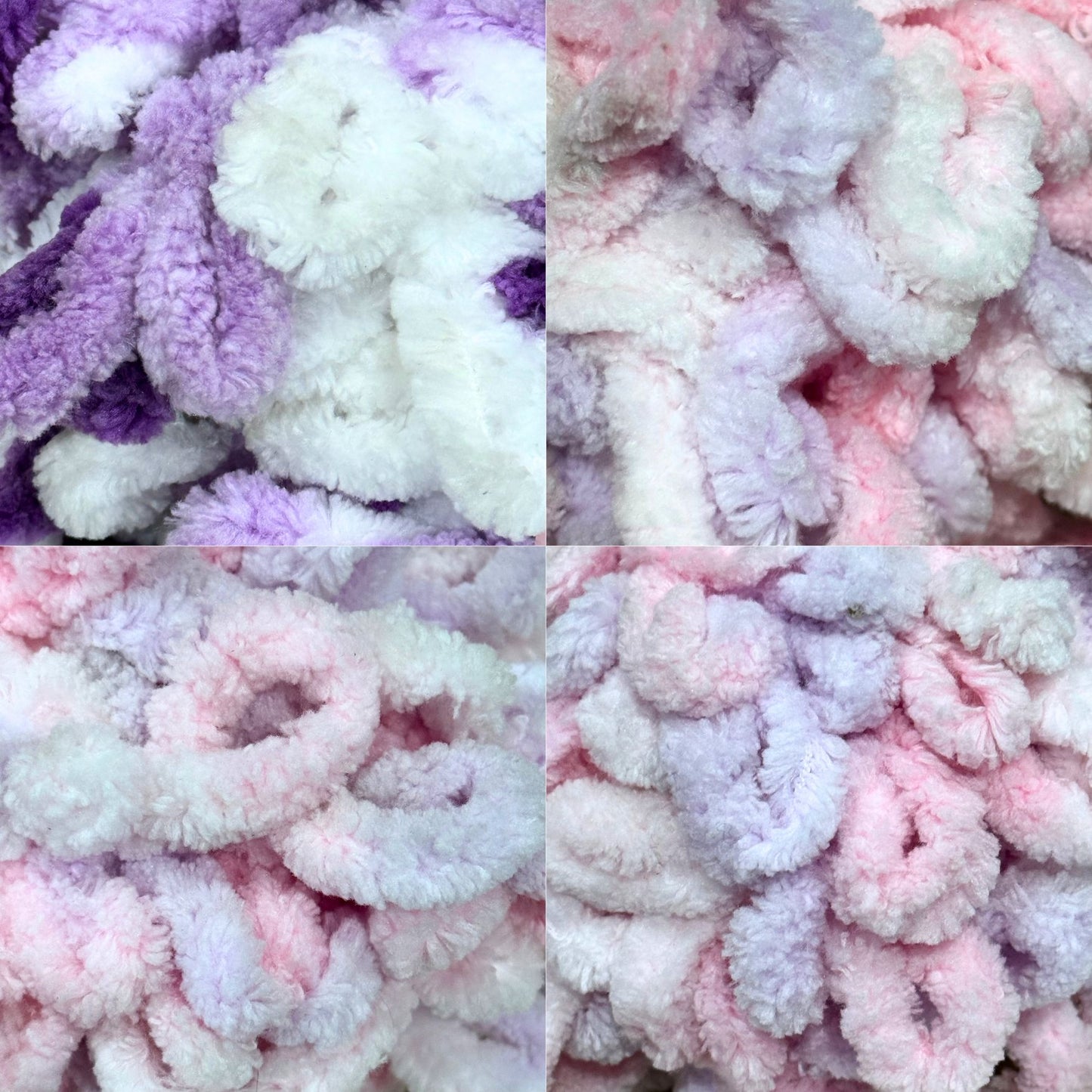 DUSTY Loopy Yarn 100g 8m Berry Mixed 5pk Bundle