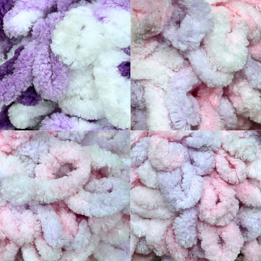 DUSTY Loopy Yarn 100g 8m Berry Mixed 5pk Bundle