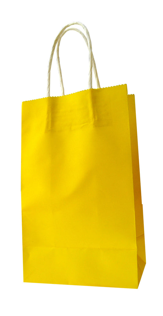 Paper Bags 220x135mm 3pk Yellow