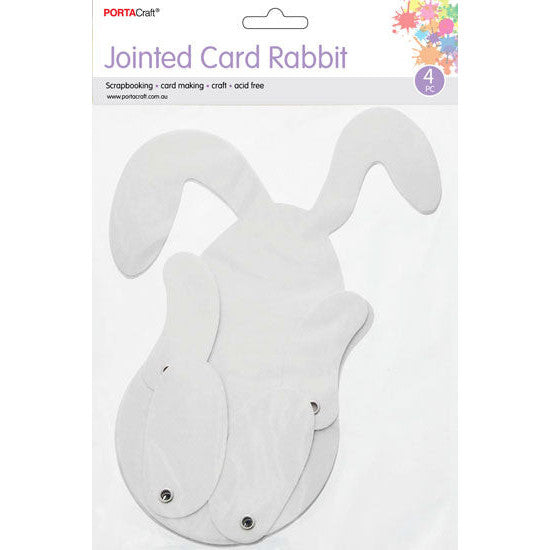 Jointed Cardstock 4pc 17x30cm Rabbits