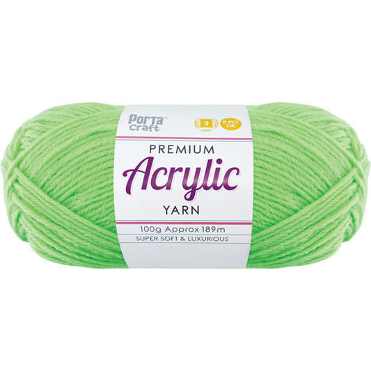 8ply Knitting Yarn 100g  - Brite Green