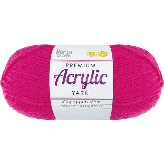8ply Knitting Yarn 100g  - Rose Pink