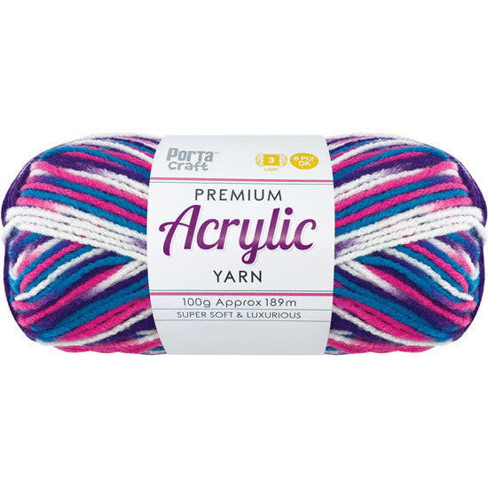8ply Knitting Yarn 100g  - Variegated Gobstopper