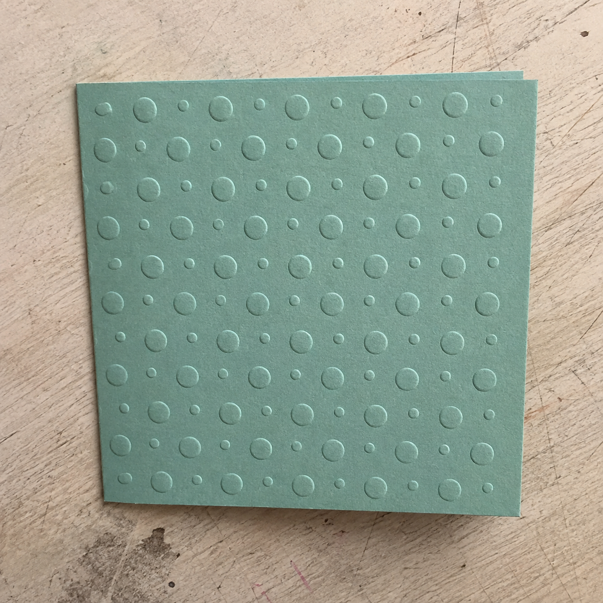 Card made with Porta Craft Embossing Folder