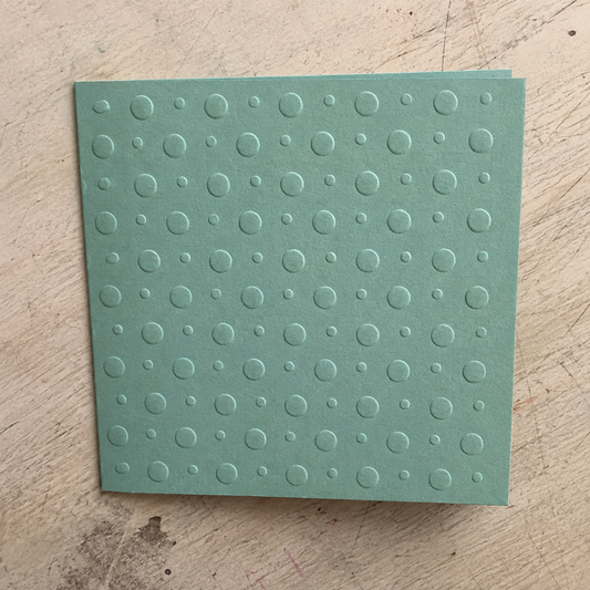 Card made with Porta Craft Embossing Folder