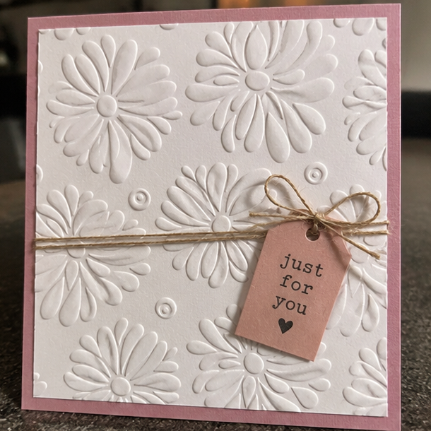 Embossing Folder Square - Flowers