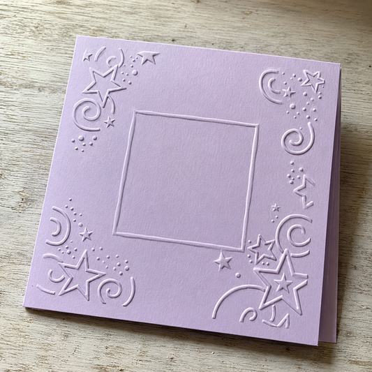 Embossing Folder Square - Stars Frame