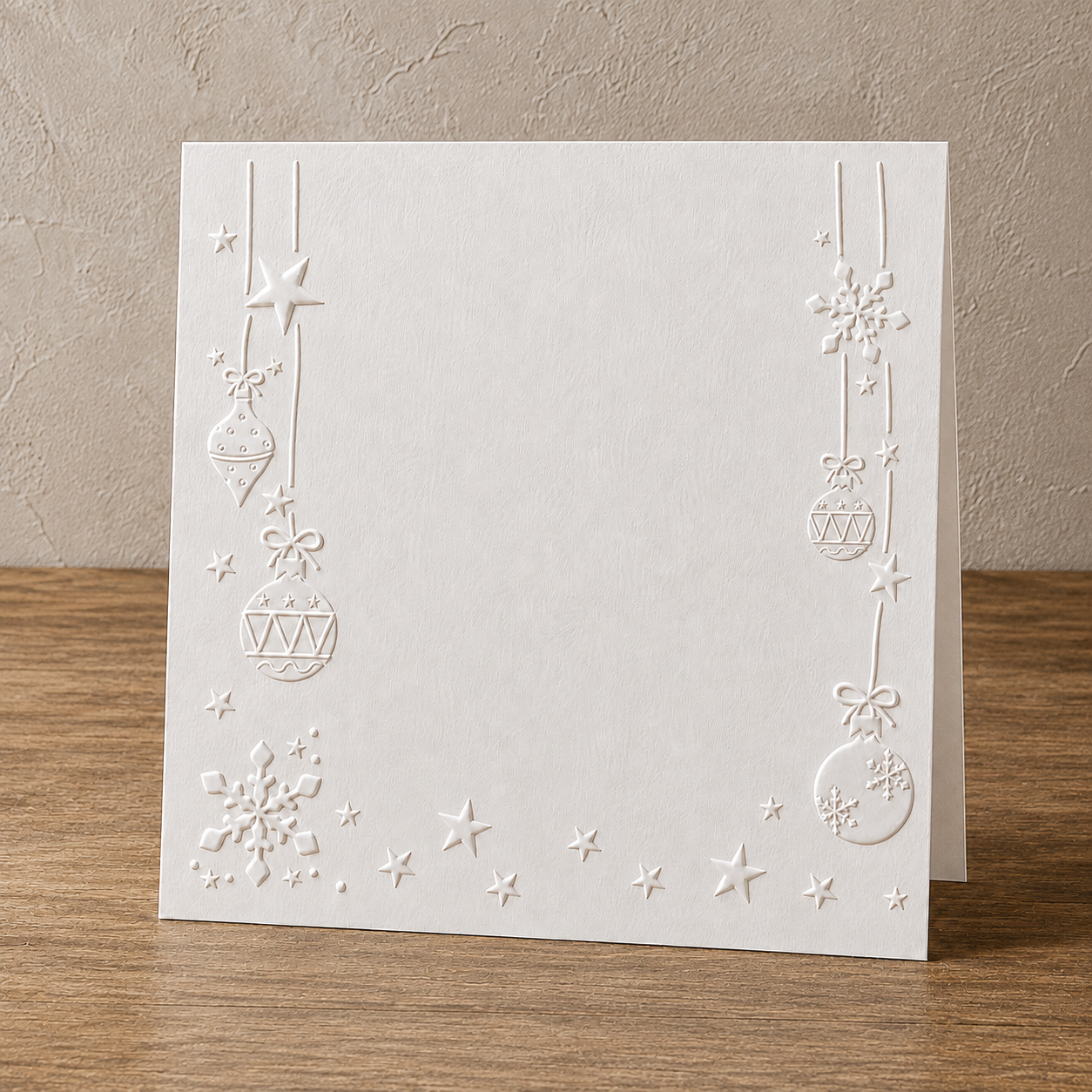 Embossing Folder Square - Christmas Ornaments