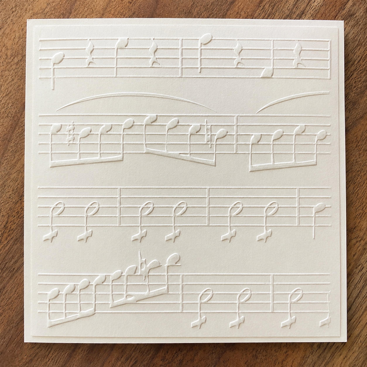 Embossing Folder Square - Music Notes