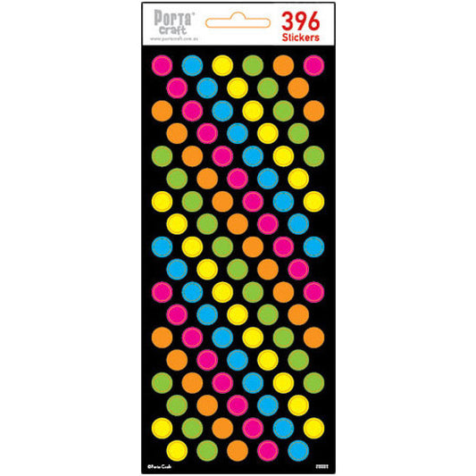 Colour Dot Stickers 396pk