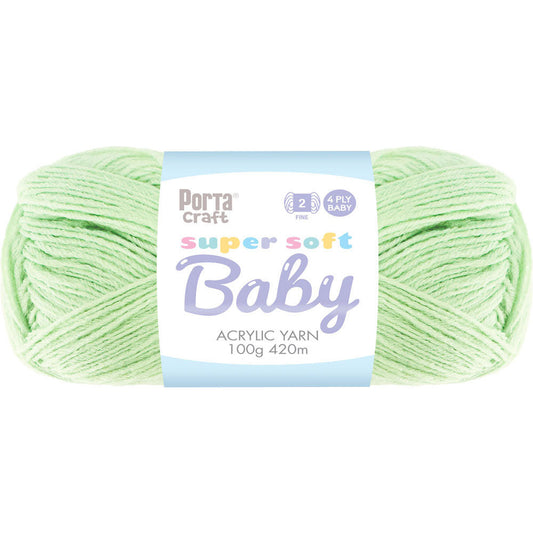 Super Soft Baby Acrylic Yarn 420m 4ply - Mint