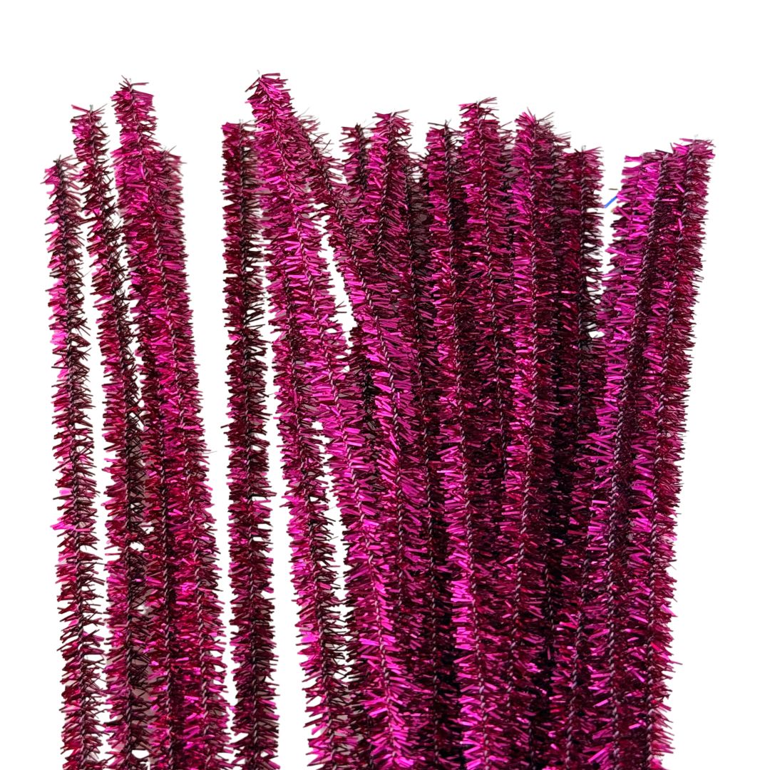 Pink Tinsel Chenille Sticks Online
