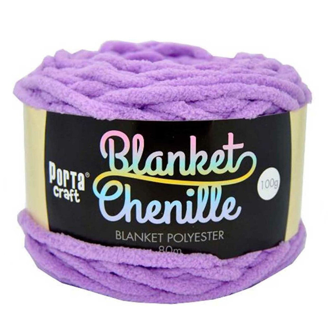 Chenille Blanket Yarn 100g 80m 12ply Lilac Discount Craft
