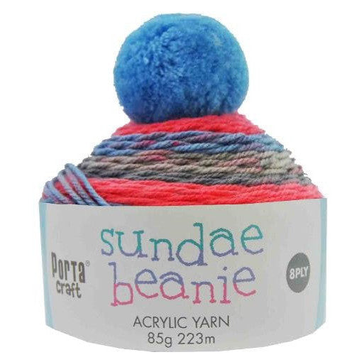 Sundae Beanie Yarn 85g - Fruit Punch