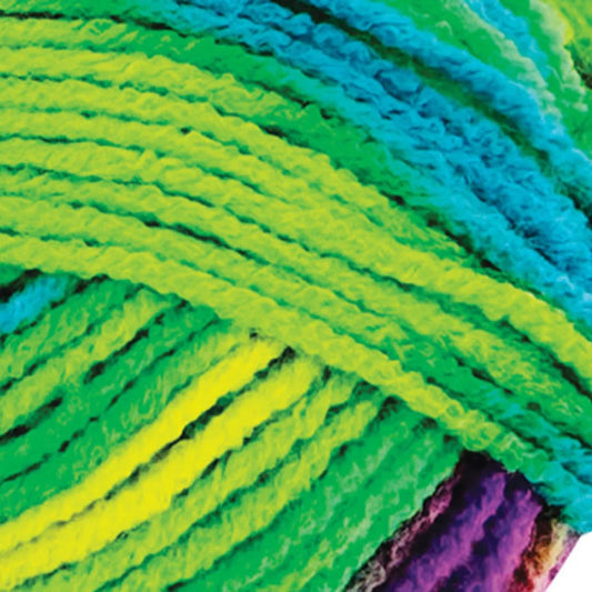 Acrylic Yarn 100g 189m 8ply - Variegated Rainbow Green