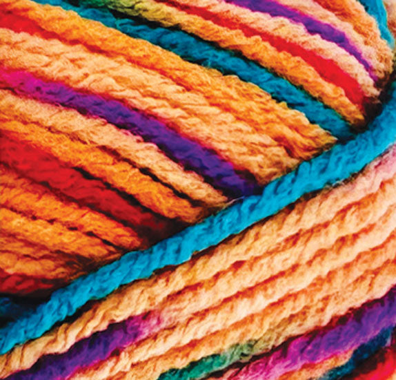 8ply Yarn Variegated Fruit Loops 100g by Porta Craft