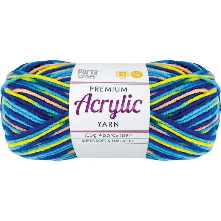 8ply Knitting Yarn 100g  - Variegated Paddle Pops