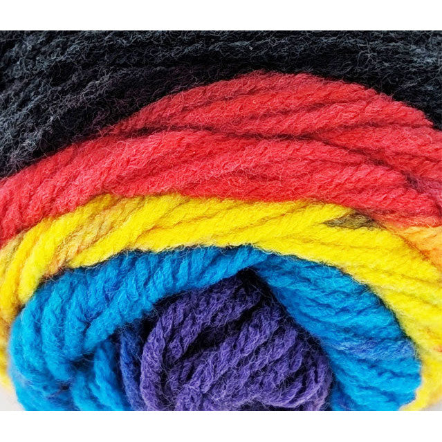 Stripes Acrylic Yarn 100g 188m 8ply - Neon