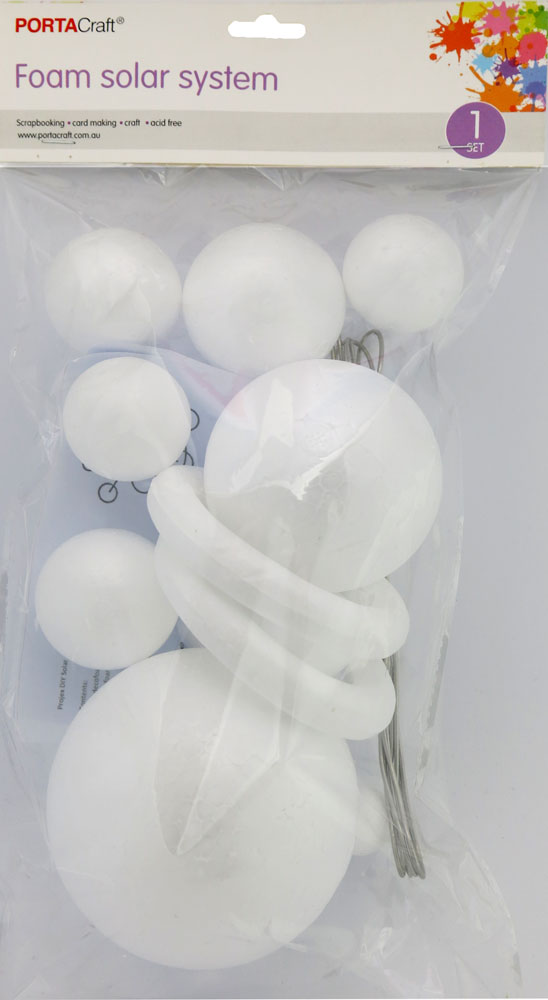 Polystyrene Solar System Kit