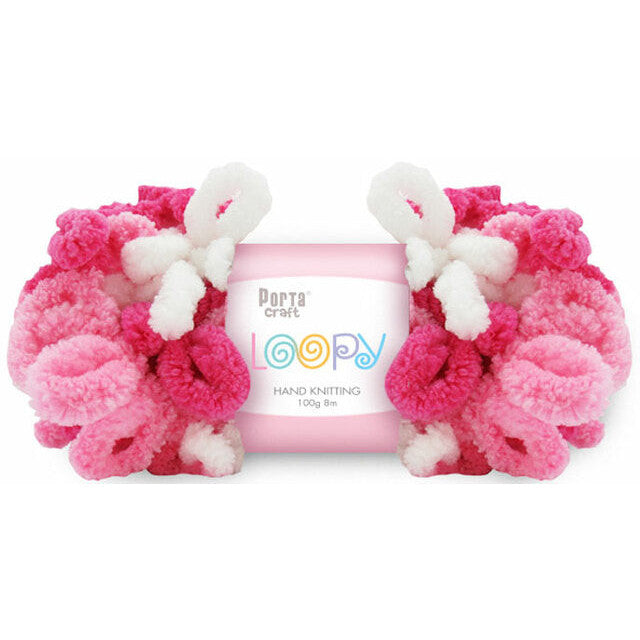 Loopy Yarn 100g 8m - Pinks