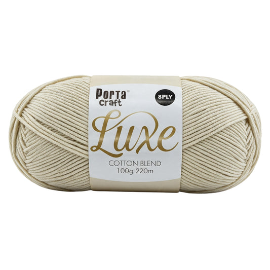Luxe Cotton Blend Yarn in Ivory