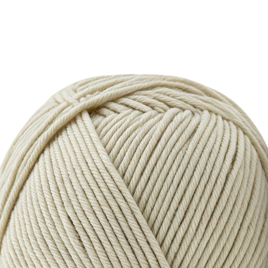 Luxe Cotton Acrylic Yarn 100g 8ply - Ivory