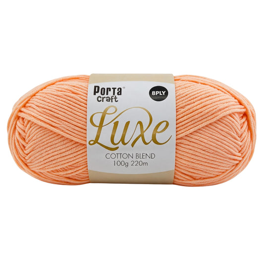 Luxe Cotton Blend Yarn in Apricot