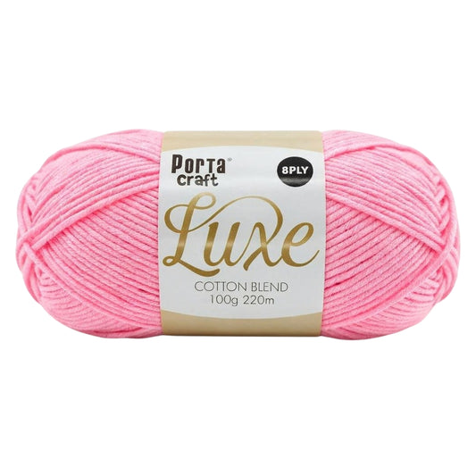 Luxe Cotton Blend Yarn in Princess Pink