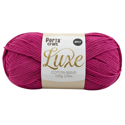 Luxe Cotton Acrylic Yarn 100g 8ply - Orchid