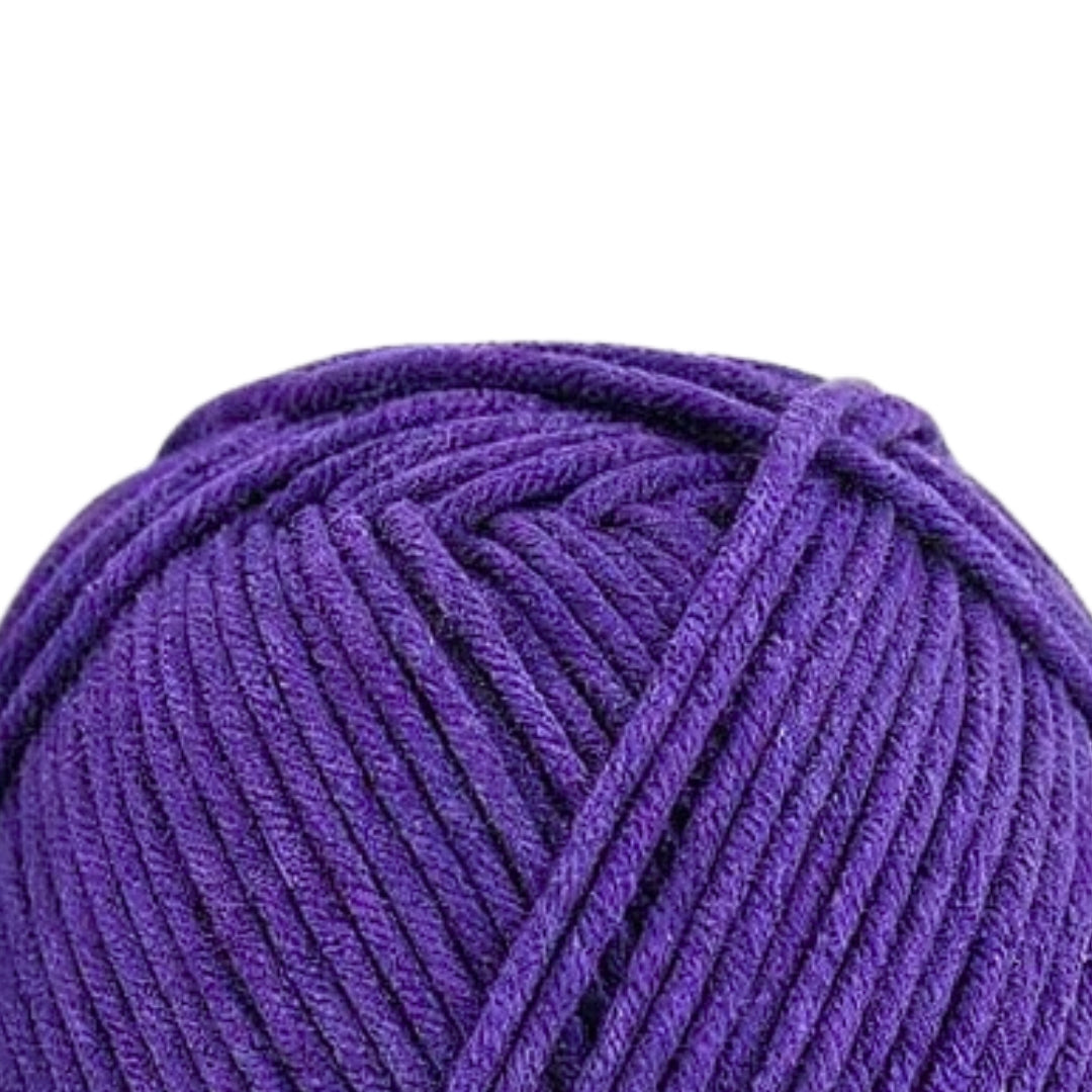 Luxe Cotton Acrylic Yarn 100g 8ply - Jacaranda