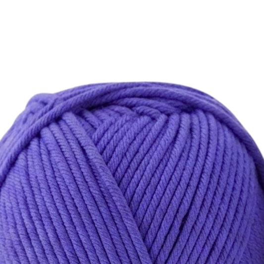 Luxe Cotton Acrylic Yarn 100g 8ply - Lilac