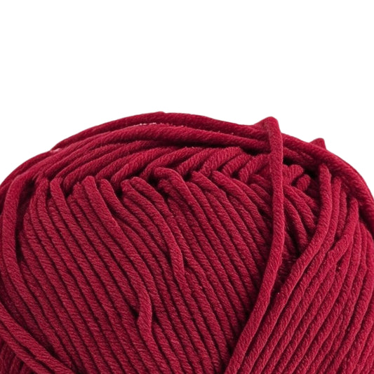Luxe Cotton Acrylic Yarn 100g 8ply - Ruby