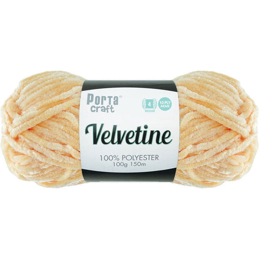 Velvetine Yarn 10ply 100g - Peach Cream