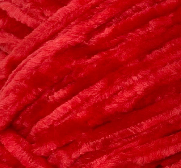 Velvetine Yarn 10ply 100g - Red