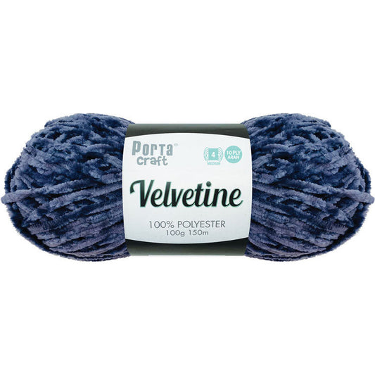 Velvetine Yarn 8ply 100g - Slate