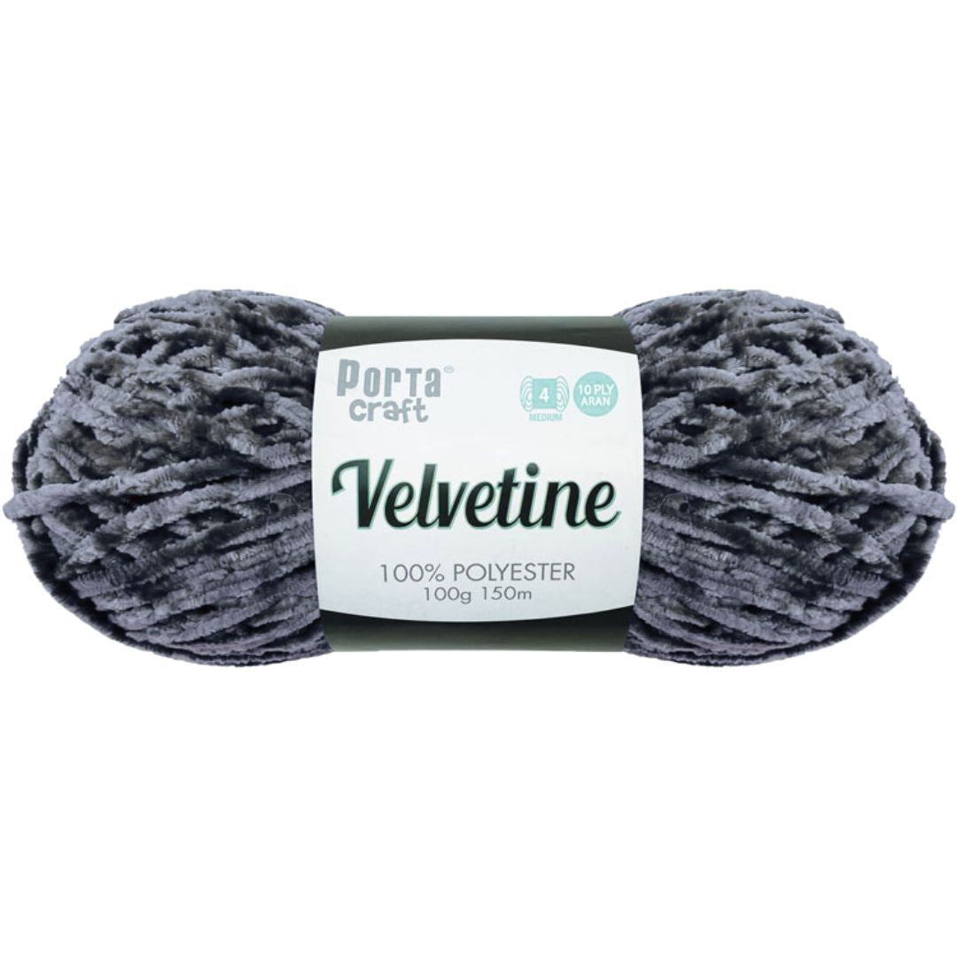 Velvetine Yarn 10ply 100g - Slate
