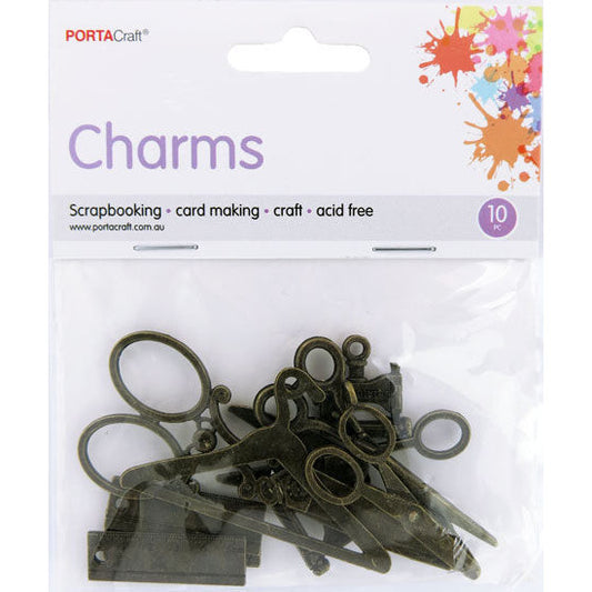Charms Antique 10pc Haberdashery